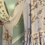 Free People  Floral Print Ruffle Shift Dress Tunic Long Sleeve Tiered Size XS Photo 4