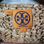 Tory Burch Women Silk Python Zip Blouse 4 Drawstring Hem Statement Mob wife Luxe Photo 2