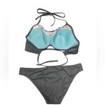 Shade & Shore  Green Bikini with Crochet Top Photo 2