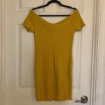 Iris  Midi Dress in Mustard Yellow NWT Photo 5