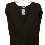 Vince nwt $325 earthen pleated Cotton jersey midi dress S Photo 3