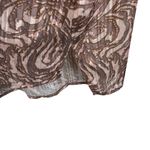 Parker The Cassandra Metallic Gold Shimmer Long Sleeve Button Up Blouse Size XL Photo 3