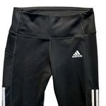 Adidas  High Rise 3-Stripe Aeroready‎ Leggings Black Medium Running Gym EUC Photo 2