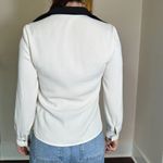 ZARA  Contrast Collar Crepe Shirt Size XS Photo 2