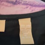 Kate Hill  100% LINEN BLACK EMBROIDERED TIE NECK TUNIC XL Photo 9