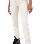 Adika Beige High Waisted Straight Jeans Photo 2