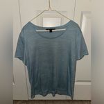 Vera Wang Simply Vera XL Blue Modern Tee Scoop Neck Short Sleeve T-Shirt Photo 1