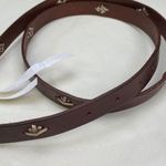 American Eagle AEO Women's Brown Genuine Leather Belt Bronze Oval Buckle Size M SKU 5864 Photo 4