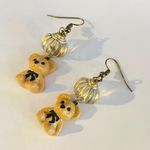 Handmade Antique retro style teddy bear dangle earrings❤️ Photo 1