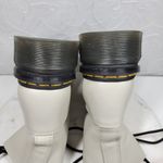 Dr. Martens Audrick 8-Eye Boots Womens 10 White Calf Leather Lace Up Platform Photo 9