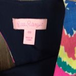 Lilly Pulitzer Hearts a Flutter Sleeveless Chevron Pink/Blue Dress Photo 2