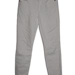 J.Crew Women's Toothpick 09355 White Cotton Pull On Zip Up Skinny Jeans Size 28 Photo 0