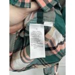 J. Crew Classic Fit Boy Button Front‎ Shirt Women 12 Green Long Sleeve Western Photo 3