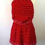 H&M  Coachella Collection Red Bandanna Open Back Romper Size 6 Photo 0