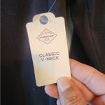 st. john's bay  black classic v neck long sleeve shirt Size womens xs Photo 2