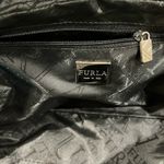 Furla Black Leather Shoulder Bag with Silver Chain Strap EUC Photo 12