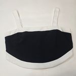 Amanda Uprichard Porsha Top in Black & Ivory Photo 2