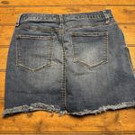 Mudd ‎ Women's/Juniors Size 9 Distressed Raw Hem Stretch Blue Jean Denim Skirt Photo 1