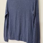 Peanuts Blue Grey Long Sleeve Tee Shirt ~ Snoopy Graphic Boho Doghouse ~ Size S Photo 7