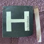 H by Bordeaux Burgundy Lightweight Cropped Stretchy Soft Womens Sweater SZ L Photo 7