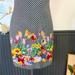 All that jazz Vintage Gingham Floral Mod Inspired Shift Dress ~ Size 10 (M) 💚🍄 Photo 1