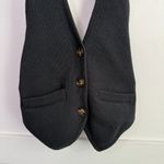 Reformation  Black Romy Halter Sweater Vest Photo 7