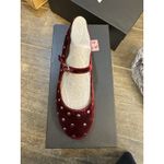 Marc Fisher  Elizza Dress Embellished Ballet Flats‎ Size 7 Dark Red Mary Jane Photo 1