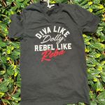 Diva Like Dolly, Rebel Like Reba Black T Shirt Size Small Photo 0