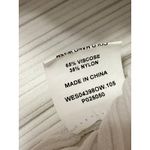 DISSH Women's White Sleeveless Ribbed Knit Boat Neck Cropped Tank Top Size XL Photo 4