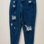 Boohoo  jeans high waisted destroyed jeans  sz 4 Photo 2