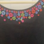 Bob Mackie FINAL MARKDOWN  wearable art embellished top medium Photo 2