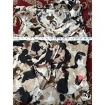 Dress Barn Women's Sleeveless Ruffle Top Abstract Print Size S Shell Photo 4