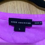 Good American  Pink Candy Wash Rib Tank - Size Large Photo 3