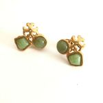 Tory Burch NWOT  Roxanne Cluster Stud Earring Mint Photo 4
