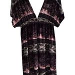 Cristina Love Women's XL V-Neck Short Sleeve Multicolor Boho Dress Y2K style Photo 0