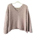 POL  Kiss Me Down Popcorn Knit Sweater, Tan and Red, Sz S Photo 9