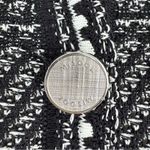 Misook Bold Plaid Tweed Knit Sheath Dress Short Sleeve Stretch Black White Sz S Photo 5