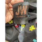 Jw Jonny Was Los Angeles The Horgan Black Freedom Flower Embroidered Tee Large Photo 5
