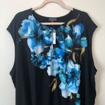 The Limited  Collection Blouse Peony Watercolors Sz 2X BNWT Big Florals Office Photo 1