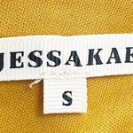 JessaKae Floral Cascading Ruffled Faux Wrap Midi Dress Mustard Blush Size Small Yellow Photo 12