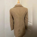 ZARA $250 Manteco Italian Trench Wool Jacket Coat Faux Fur Fall Beige Mob Wife Photo 8