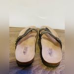White Mountain Carly signature comfort molded footbed brown buckle sandal size/7 Photo 7