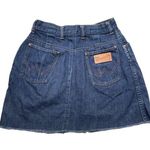 Wrangler VTG 60s  Jean Mini Skirt Raw Hem Women’s S Misses 11-12 Mid Rise Retro Photo 1