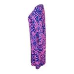 Lilly Pulitzer Alessia T-shirt Dress Pink & Purple in Coral Reef SMALL Colorful Photo 1