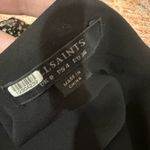 All Saints Ilia Pippa Floral Wrap Peplum Top Black Size 4 designer blouse Photo 2