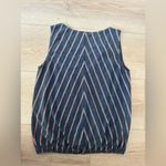 Max Studio  Chevron Striped Sleeveless Blouse 💙❤️ Photo 6