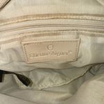 Etienne Aigner Shoulder Bag Cream Tan Jute Vinyl Crossbody Bag Vintage Photo 3