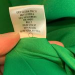 Milly  Emerald Green One Shoulder Sheath Dress Dramatic Bell Sleeve Photo 3