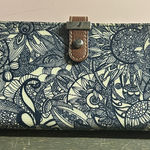 Sakroots  Navy & Ivory Floral Patterned Women's Wallet Photo 0