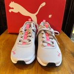 Puma  womens PC Runner athletic workout sporty sneakers gray/pink 6 Photo 4